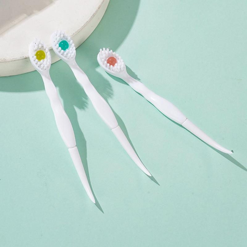 Mint Peach Flavored Bead Toothbrush Deeply Cleanses The Mouth Portable Mini Brush Suitable For Convenient Travel And Travel