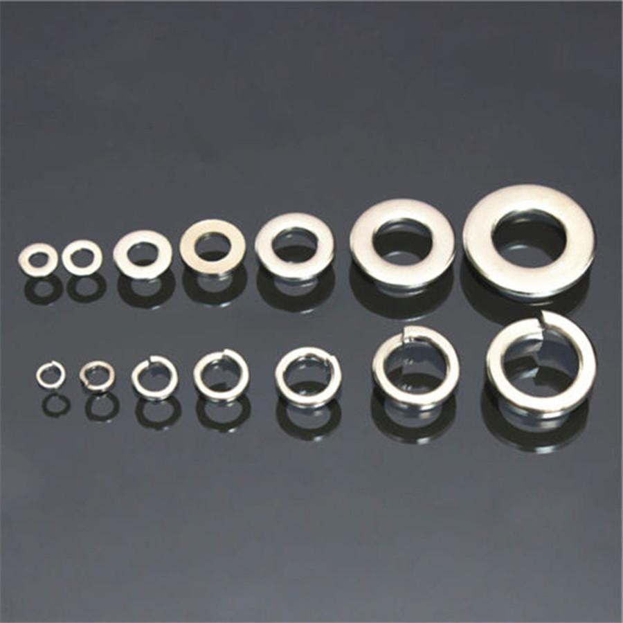 260X Stainless Steel Washer/Spring Washer Assortment Kit M2.5-M10 For Car Parts