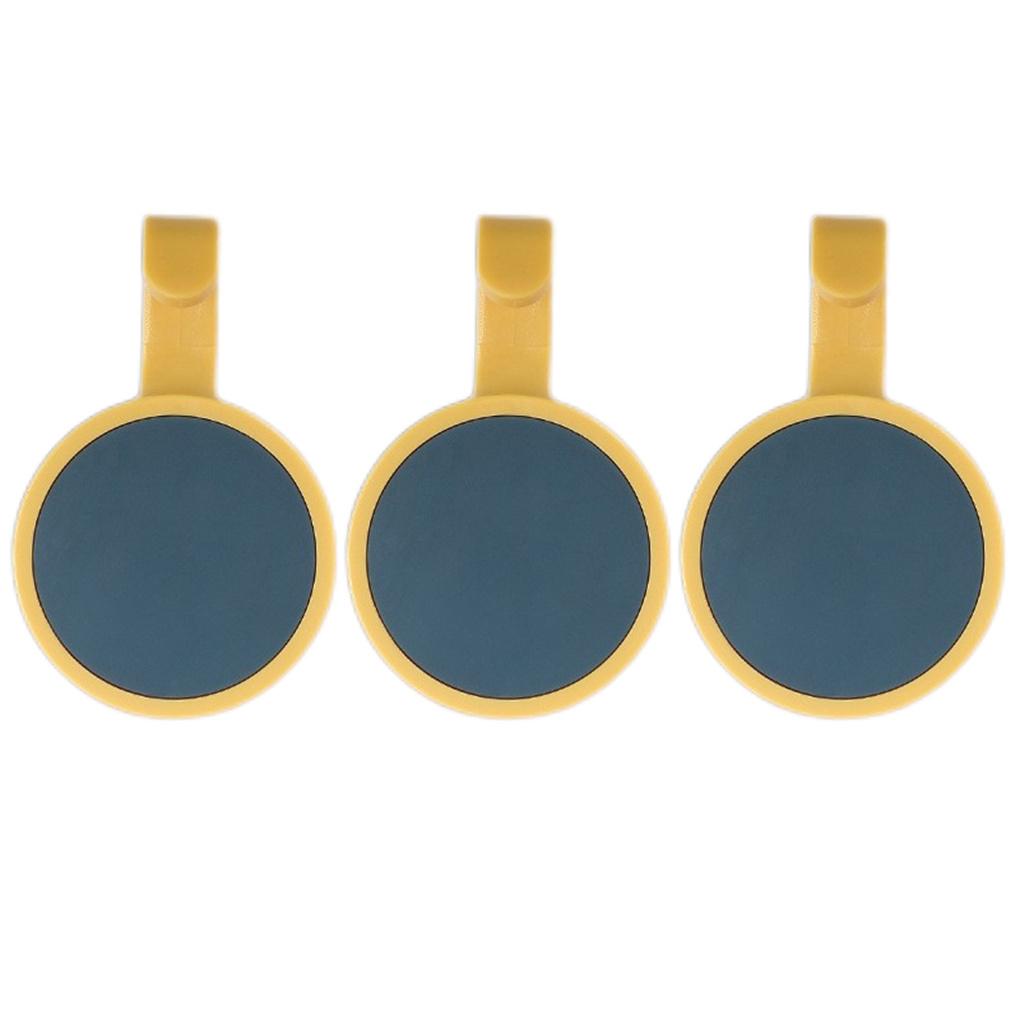 

3 Pieces Plastic Hanger Portable Rotatable Stylish Removable Self-adhesive Drill-free Home Bathroom Door Towel Hook темно-синий