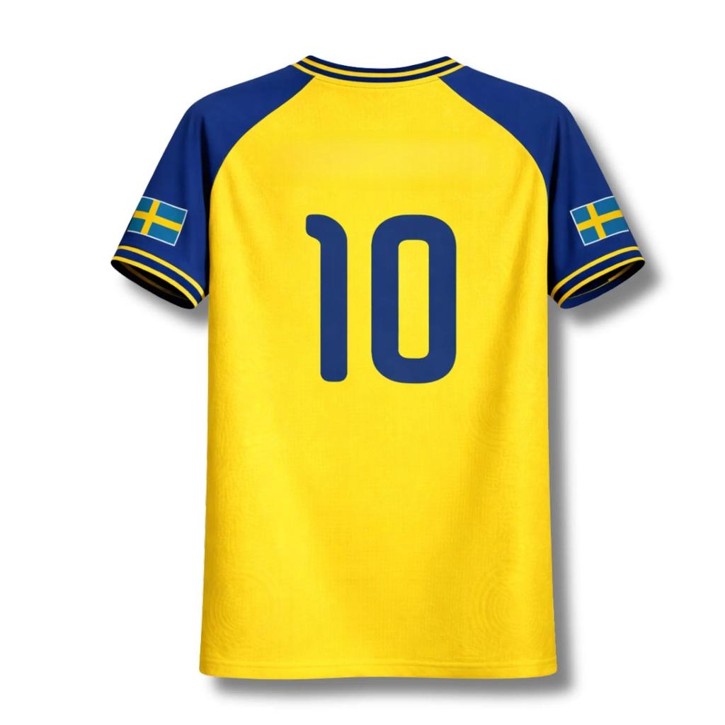 Sweden Jersey Men Women Soccer Shirt 3D Printed Football T Shirt Short Sleeve Fan Wear Sportswear Casual Summer Supporter Top
