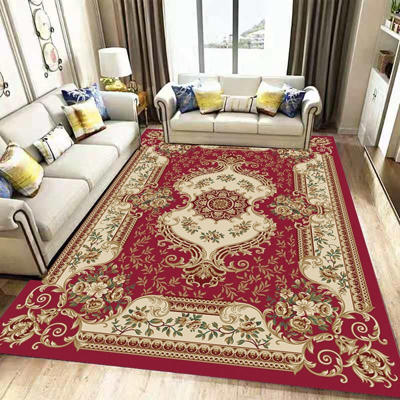 Europe Türkiye Style Retro Carpet Living Room Sofa Bedroom Bedside Kitchen Entrance Door Rug Non-slip Luxury Home Decor Mat