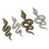 5pcs Antique Silver Color Bronze Snake Charms Pendant DIY Handmade Jewelry Making Accessories Findings for Necklace Bracelet