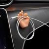 Cute hook for car dashboard, car glasses holder, charging cable organiser, cute silicone car decoration, hand-shaped cable winder