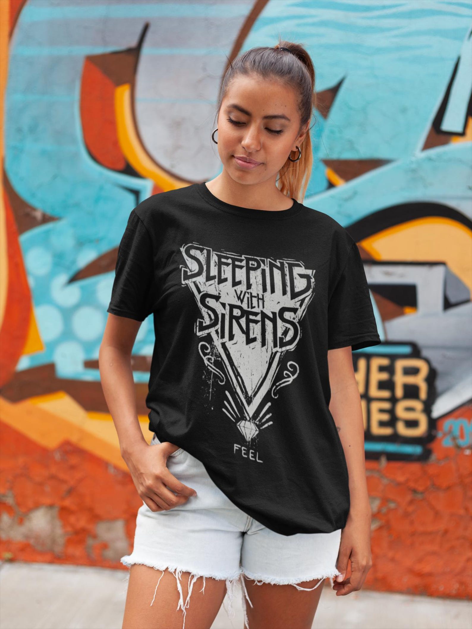 Sleeping With Sirens T shirt | Rock-Metal Music | Kick Me | Madness Album | Sleeping With Sirens Merch | Cotton Tee S
