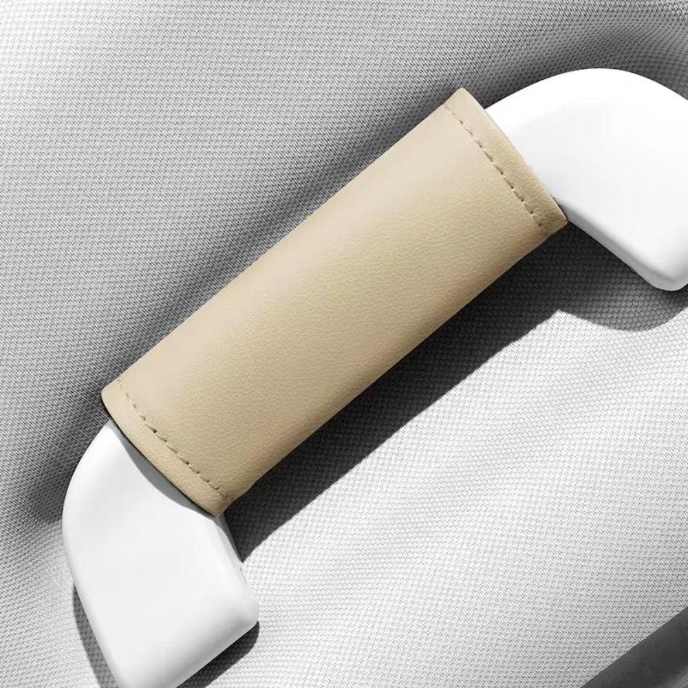 2Pcs Soft Pull Handle Gloves Non-slip Car Ceiling Handle Car Handle Cover Car Interior Decoration