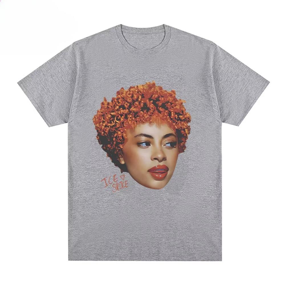 Rapper Ice Spice Graphic T Shirt Men Women's Fashion Hip Hop Street Style T-shirt Summer Casua Anime Winter Innerwear