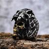 Ring domineering big skull shape ring men's retro fashion jewelry