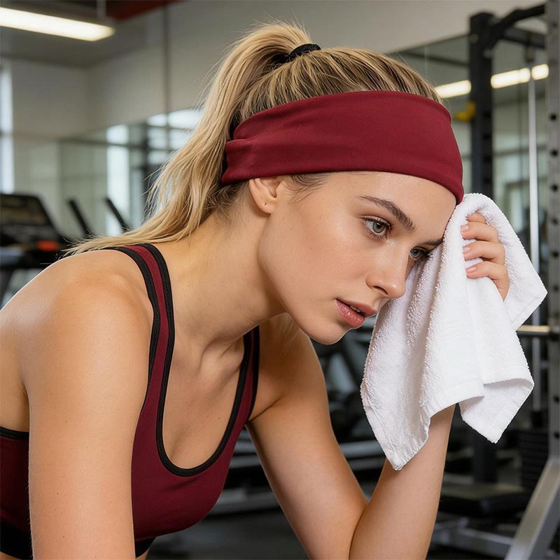 Fashion New Sport Headband Fitness Sweat Bandage Hairband for Women Men Yoga Absorb Sweat Basketball Running Sweatband