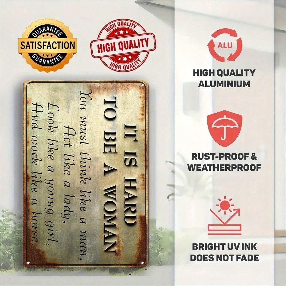 Retro Metal Tin Sign Cow Sunflowers Farmhouse Kitchen Wall Decor 20x30cm