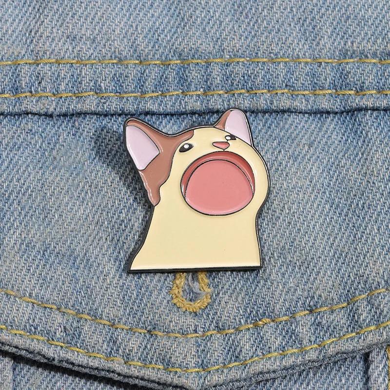

1 Pcs New Cartoon Cute Cat Brooch Personality Fashion Animal Metal Badge Party Birthday Gift