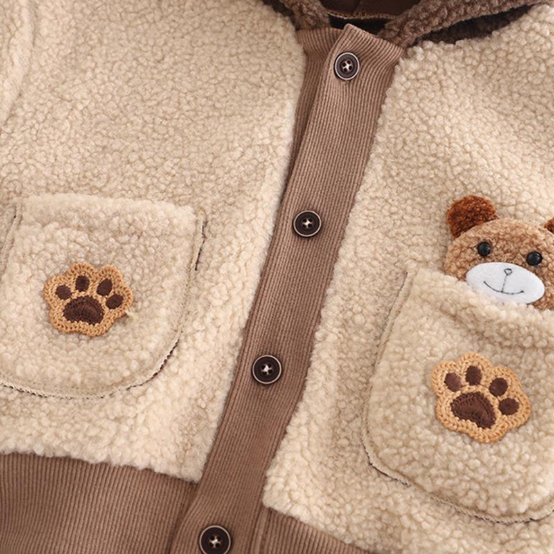 Mädchen Baby Kleider Set Jungen Winter Plüsch Set Baby Kinder Dicke Jacke Hose Zweiteiliges Set