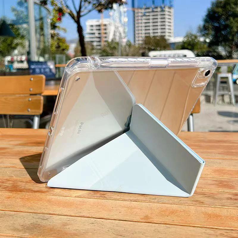 Y-Fold Case For  A16 11th iPad Air 11 M3 M2  iPad 10th Gen 10.2 7 8th 9th Pro11 M4 Air4 5 10.9 Air13 M2 M3 Pencil Holder
