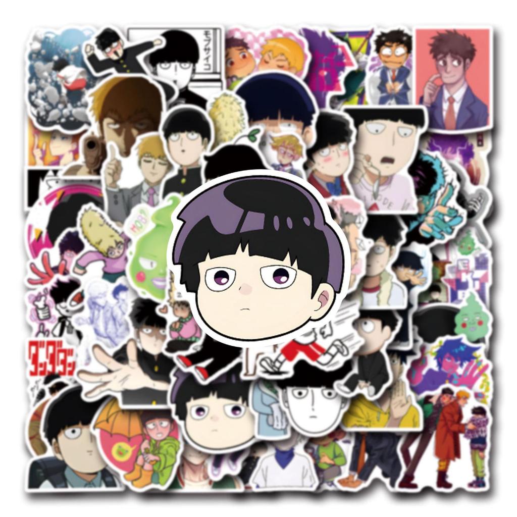55 Mob Psycho 100 Manga Cartoon Stickers - Waterproof DIY Decals