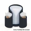 Cotton Pad QTips Holder, Bathroom Cups Dental Floss Dispenser, Storage Organizer for QTips Paper Cup Cotton Pad Floss, Bathroom