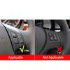 2PCS Carbon Fiber Car Steering Wheel Button Frame Decorative Stickers Interior Accessories For BMW 3 Series E90 E92 2005-2012