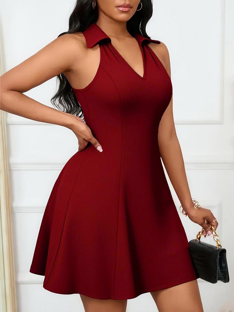 2026 Women's European & American Style Versatile Casual Lapel Dress