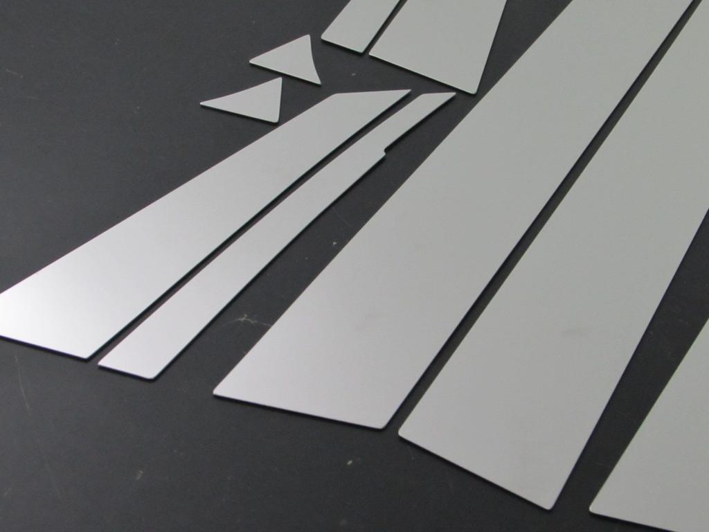 BRIGHTZ Stainless Steel Pillar Panels with Visor for Toyota Estima Compatible with and R55 Ultra-Mirror 50/55 (16-Piece Set) [PIL-SIL-130], ACR50W,