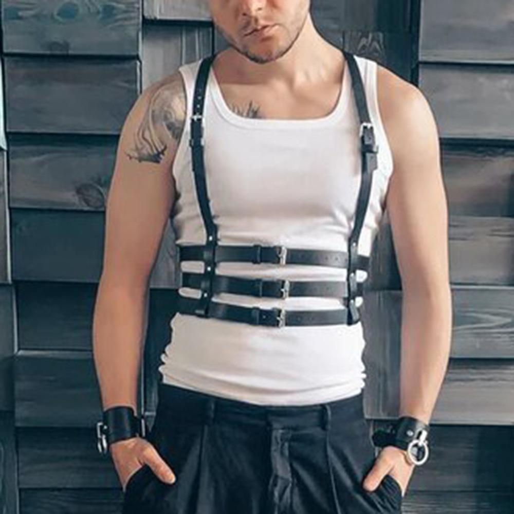 Shapewear aus Leder mit Schultergurt für Herren SM