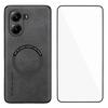 WANLONFENG YBP Series For Xiaomi Poco X7 Pro 5G Magnetic Case with Tempered Glass Film PU Leather+TPU Phone Cover Precise Cutouts