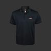 Monster Sport Embroidered Polo Size Short Dry UV ZWS74KL Shirt, Black, L, Sleeve, Moisture-Wicking, Quick-Drying, Mesh, UPF20, Protection,