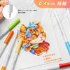 Ohuhu Illustration Markers Brush and Extra Fine Point 40 Color Set Watercolor Illustration Pen Color Pen Brush Tip Twin Marker Pen Notebook Drawing