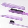 Hair Styling Comb Hair Brush Set, Teasing Edge Brush Rat Tail Comb For Curly/Straight/Wet/Dry/Long/Short Hair