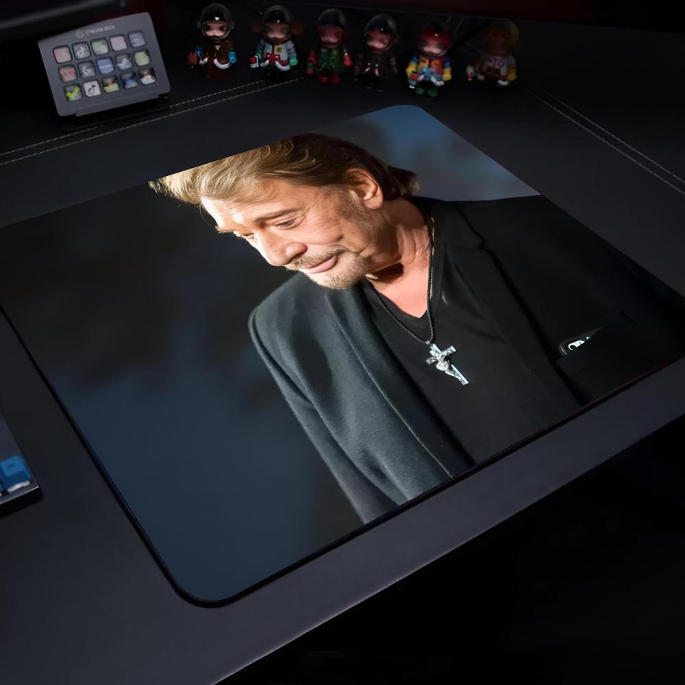 

Johnny Hallyday Music Mouse Pad Gaming Laptops Keyboard Mat Deskmat Pc Accessories Desk Protector Mousepad Gamer Mats Anime 220x180x2mm