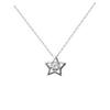 Korean Five-Pointed Star Rhinestone Pendant Necklace – Chic Summer Women's Accessory