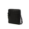 Black Leather Zipper Crossbody Bag