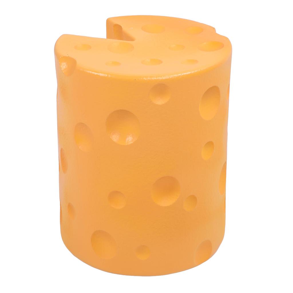 Foot Rest Stool Decorative Cheese Shaped Retro Shoes Changing Stool for Living Room Bedroom Entryway