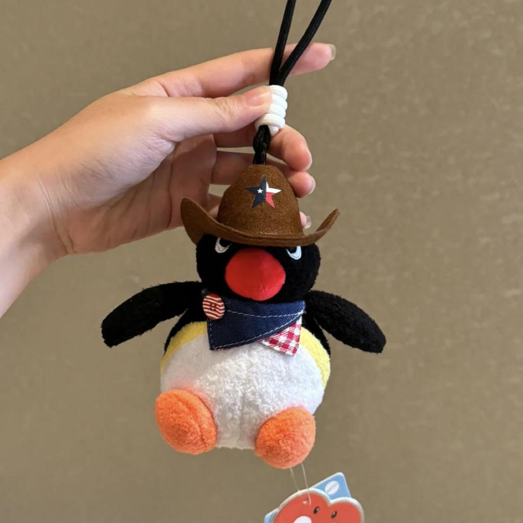 Genuine Penguin Family Bag Charm - Autumn/Winter Series Plush Toy Keychain