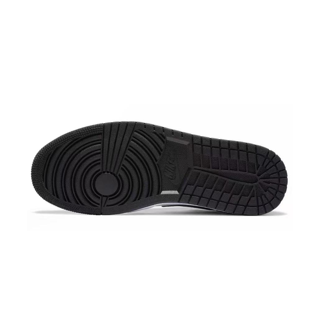 Jordan Air Jordan 1 Abrasion Resistant Abrasion Resistant Low top Vintage Basketball Shoes Unisex Black 553558-030(Team210-)