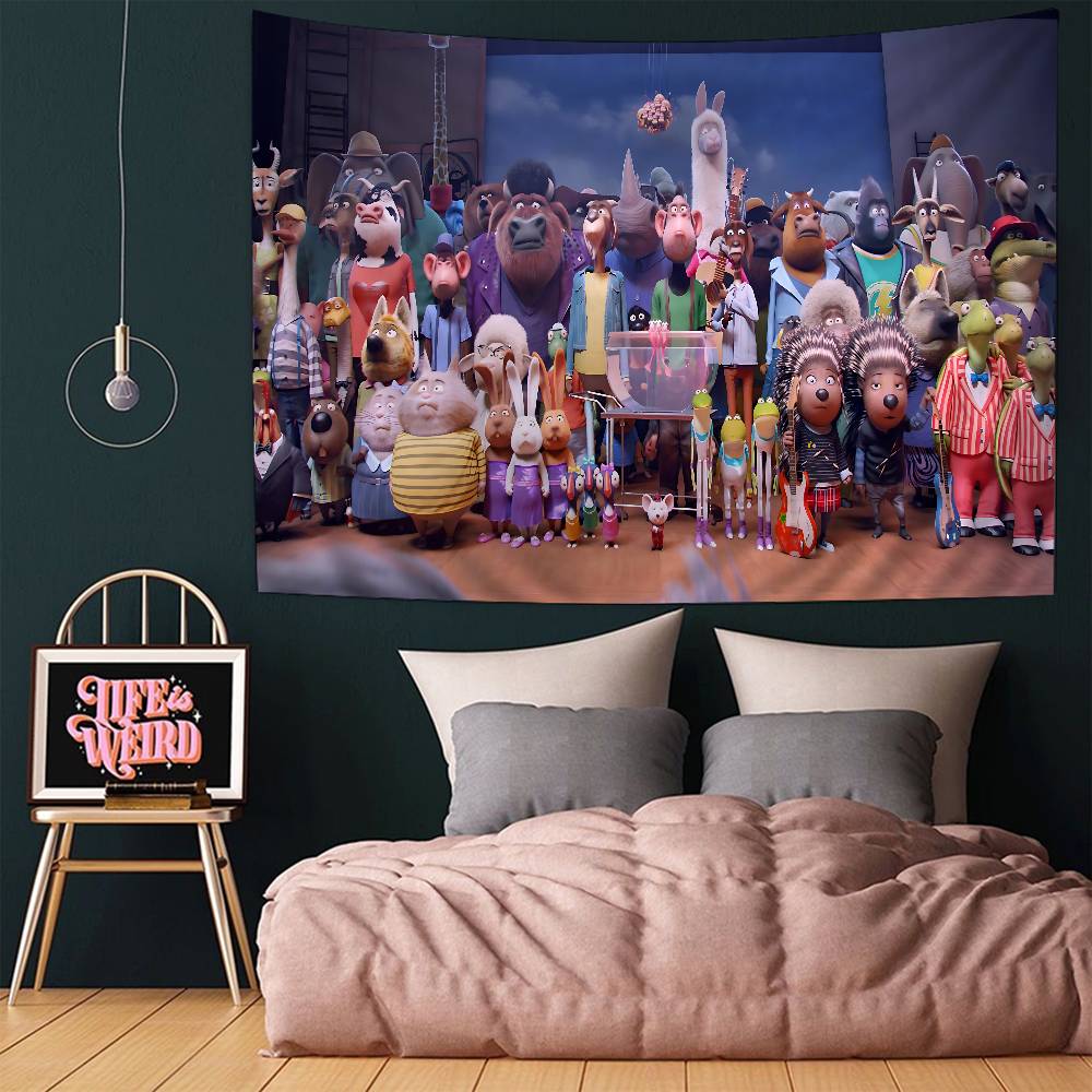 SSing 2 Movie Chart Tapestry Home Decoration Hippie Bohemian Decoration Divination Wall Hanging Home Decor
