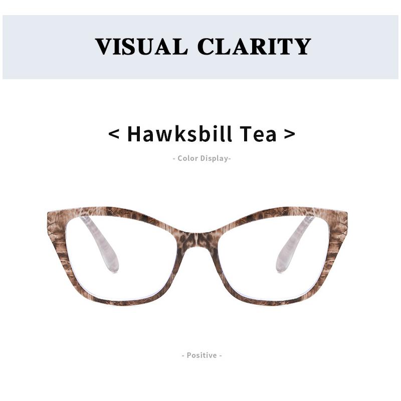 Kunststoff Lesebrille für Herren Große Katzenaugen Modische Weitsichtigkeitsbrille für Damen Blaulichtfilter Brille Alterssichtigkeit +1+1.5+2.0+2.5+3.0+3.5+4.0