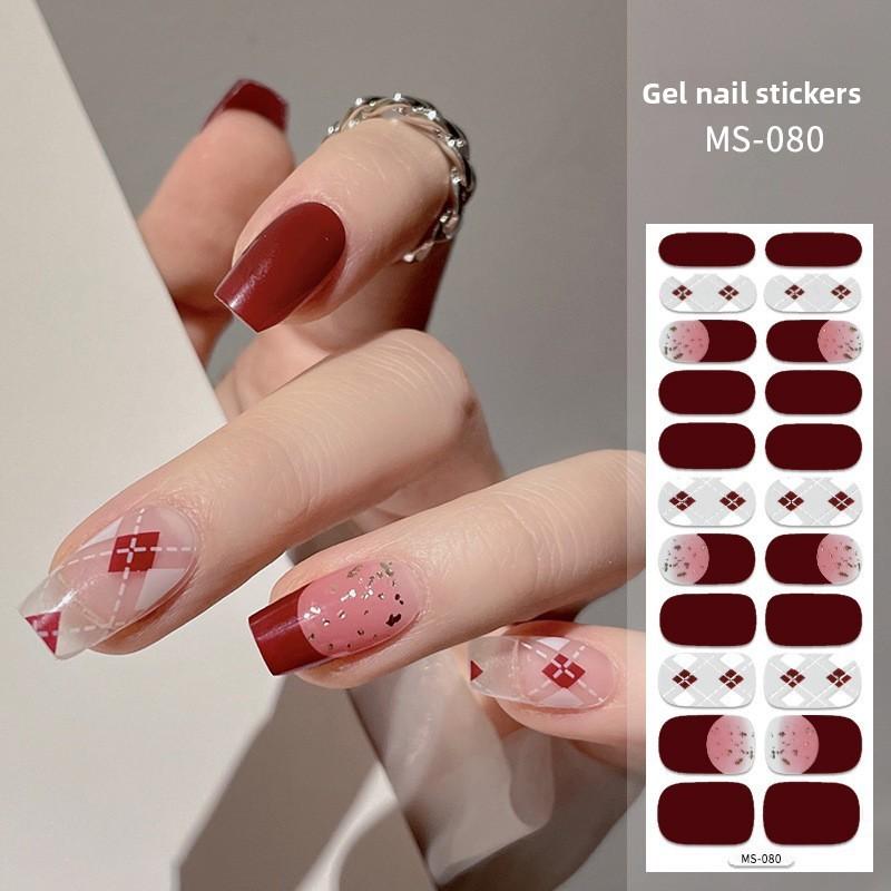Nail Polish Stickers Without Baking, Nail Polish Glue, Nail Stickers for Manicure