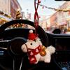 Cute Pony Keychain Plush Horse Keyring Car Ornament Decor Bag Charm Gift for Valentine House New Year Holiday Auto Accessory