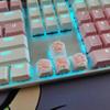 Cat Paws Corgi Buttock Pink Cat Claw Keycap Key Chain  Mechanical Keyboard