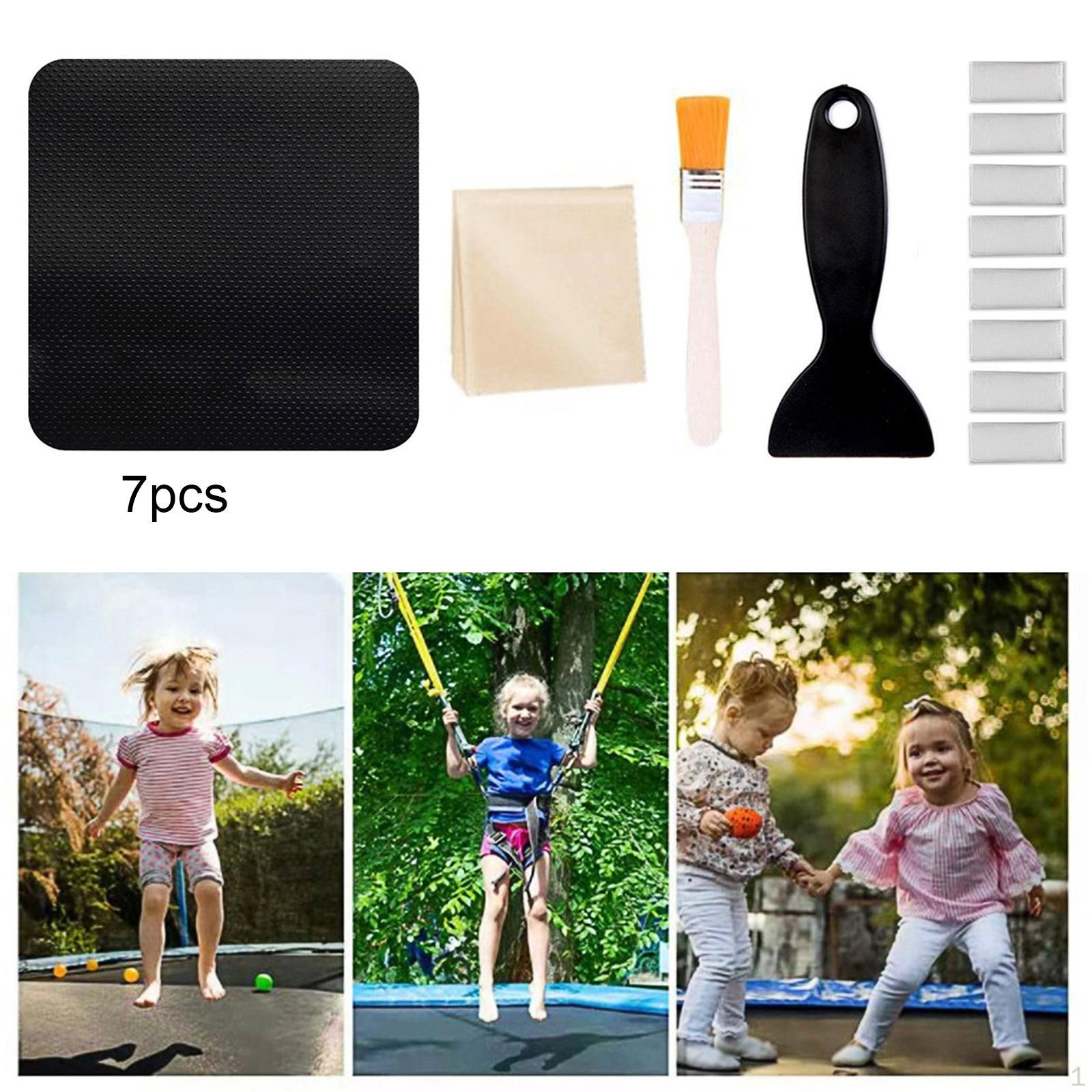 Trampoline Repair Patches Parts 7Pcs Patch Sports Accessories Net Fixing Pad
