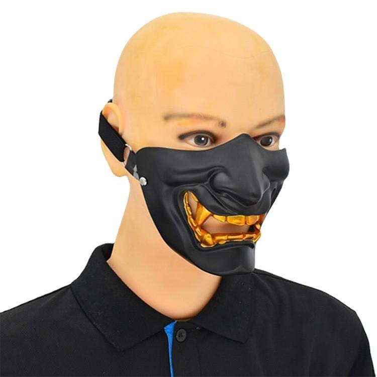 Eyecatching Half Face Hannya Masks In Various Styles For Festive Occasions