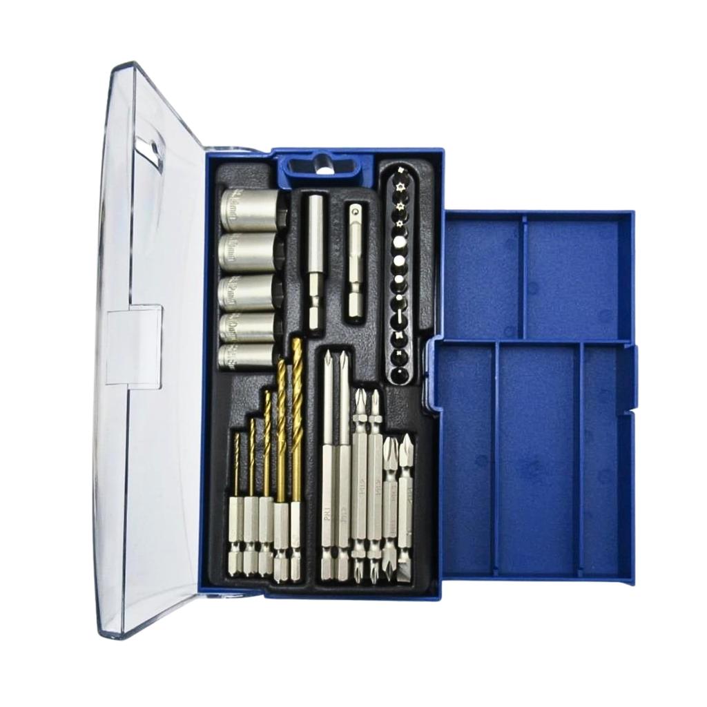 Takagi EARTH MAN Drill Driver Bit Set 30pcs Screw Bolt Tightening Drilling Compatible Tools Impact Driver Electric Driver Compatible with Various