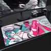 Popular virtual diva H-Hatsune Cute Miku Mouse Pad Non-Slip Rubber Edge Locking Mousepads Game Play Mat for Notebook PC Computer