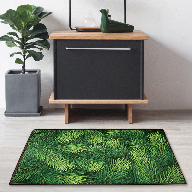 Creative Christmas Floor Mat for Washing the Front Yard Path Floor Mat, Entryway Wall Rug for Home Decoration
