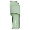 Coach Leather Square Toe Open Toe Slide Sandals Women sandals Green CP899-TY6