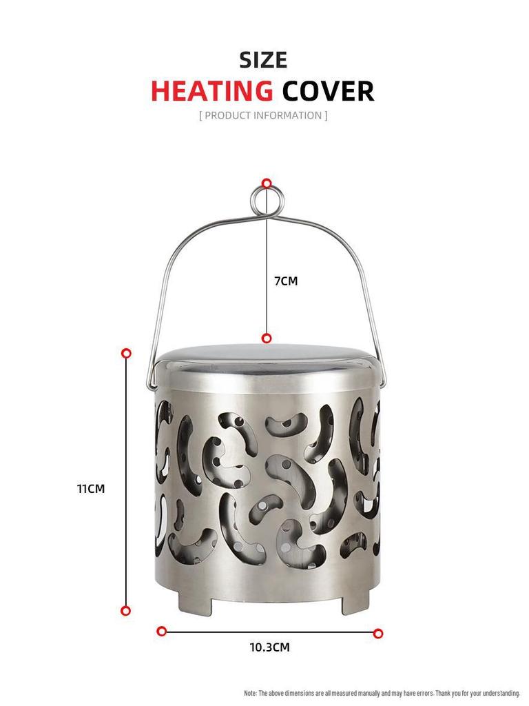 Portable Mini Stainless Steel Camping Heater for Autumn and Winter