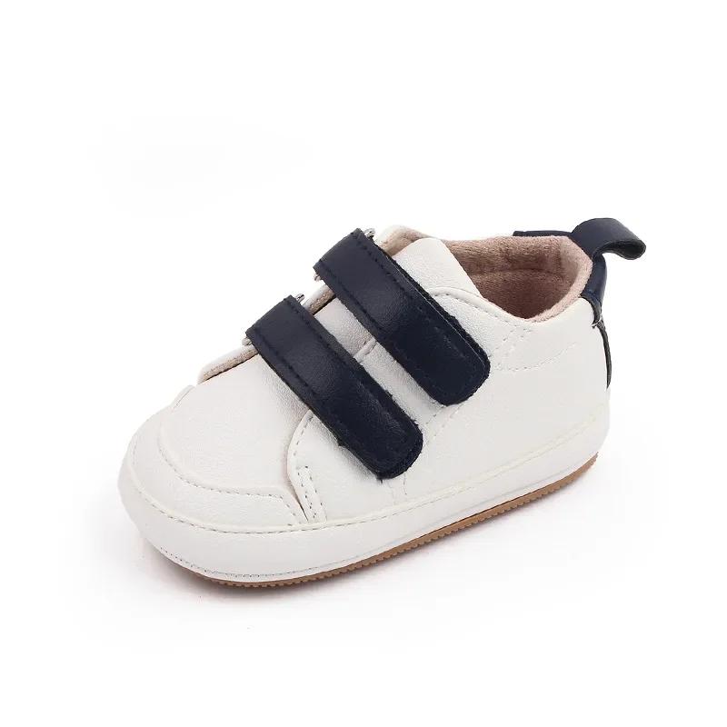 Casual Non-Slip Sport Sneakers Baby Casual Walking Shoes for 0-1Years Toddler Baby Boys and Girls Baby Double Color Basic Simple