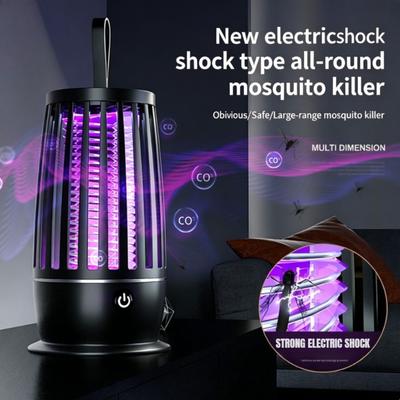 Electric Mosquito Lamp USB Charging 2 In 1 Portable Indoor Outdoor Insect Zapper Rechargeable Pest Killer for Home Travel