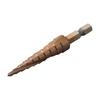 1PC M35 5% Cobalt Step Drill Bit 3-12/4-22/6-24mm HSS-CO Hex Handle Cone Metal Drill Bit Suitable Pistol Drill Brocas