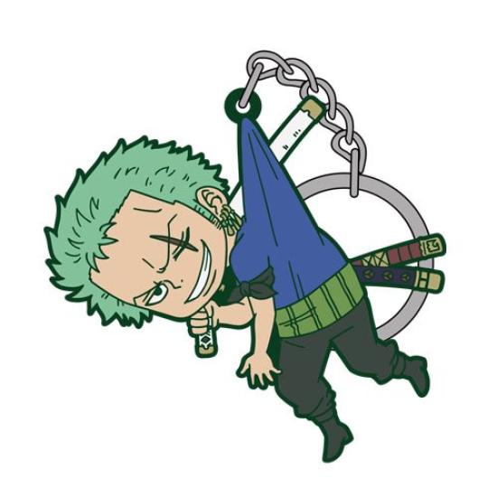 COSPA ONE PIECE Zoro Whole Cake Island Thumb Rubber Keychain Rubber Mascot Ver.