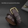 ZIPPO Men's Genuine Leather Pin Buckle Belt