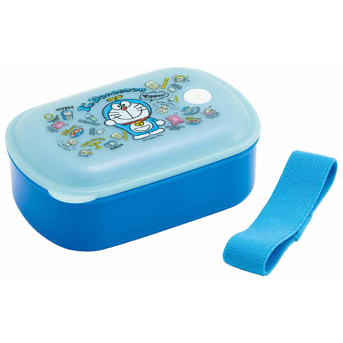 Skater Bento Box, Silver Ion (Ag+) Antibacterial, Fluffy Filling, Integrated Gasket, Single Tier, 380ml, Doraemon Plush Toy, Sanrio, PAL4AG